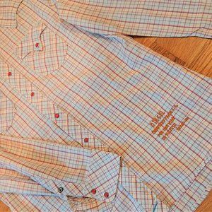 Diesel Long Sleeve Shirt *White with Red&Blue